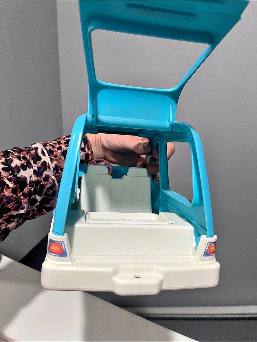 Fisher Price Loving Family Mini Van 1993 Blue & Pink - Picture 7 of 16